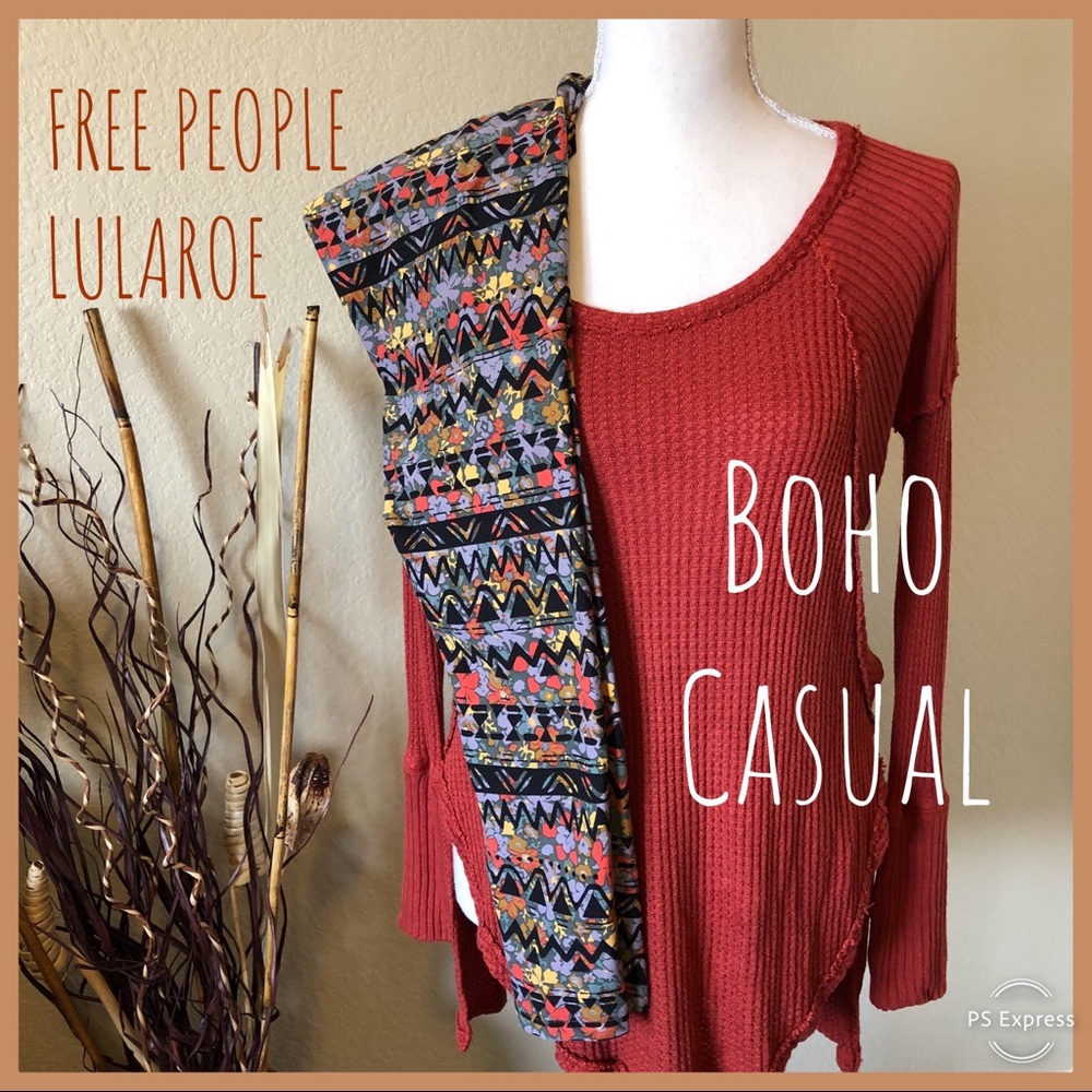 Free People & LuLaRoe | Boho Outfit | OS/XS